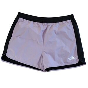 The North Face Shorts Women 1X Lilac‎ Black Hydrenaline Activewear Running Gym